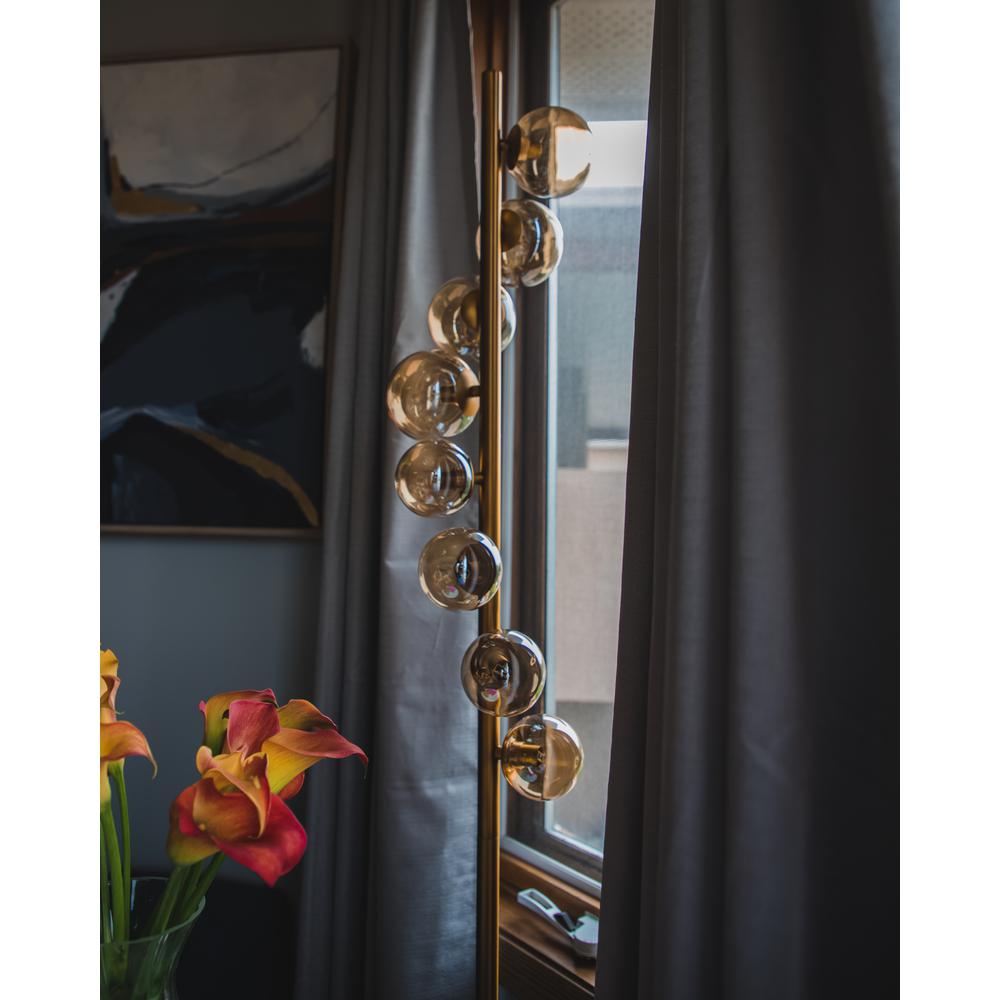 8LT Halogen Floor Lamp VB, Champagne Glass. Picture 6