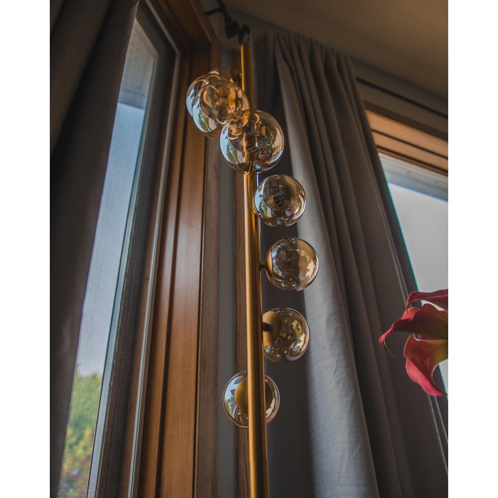 8LT Halogen Floor Lamp VB, Champagne Glass. Picture 8