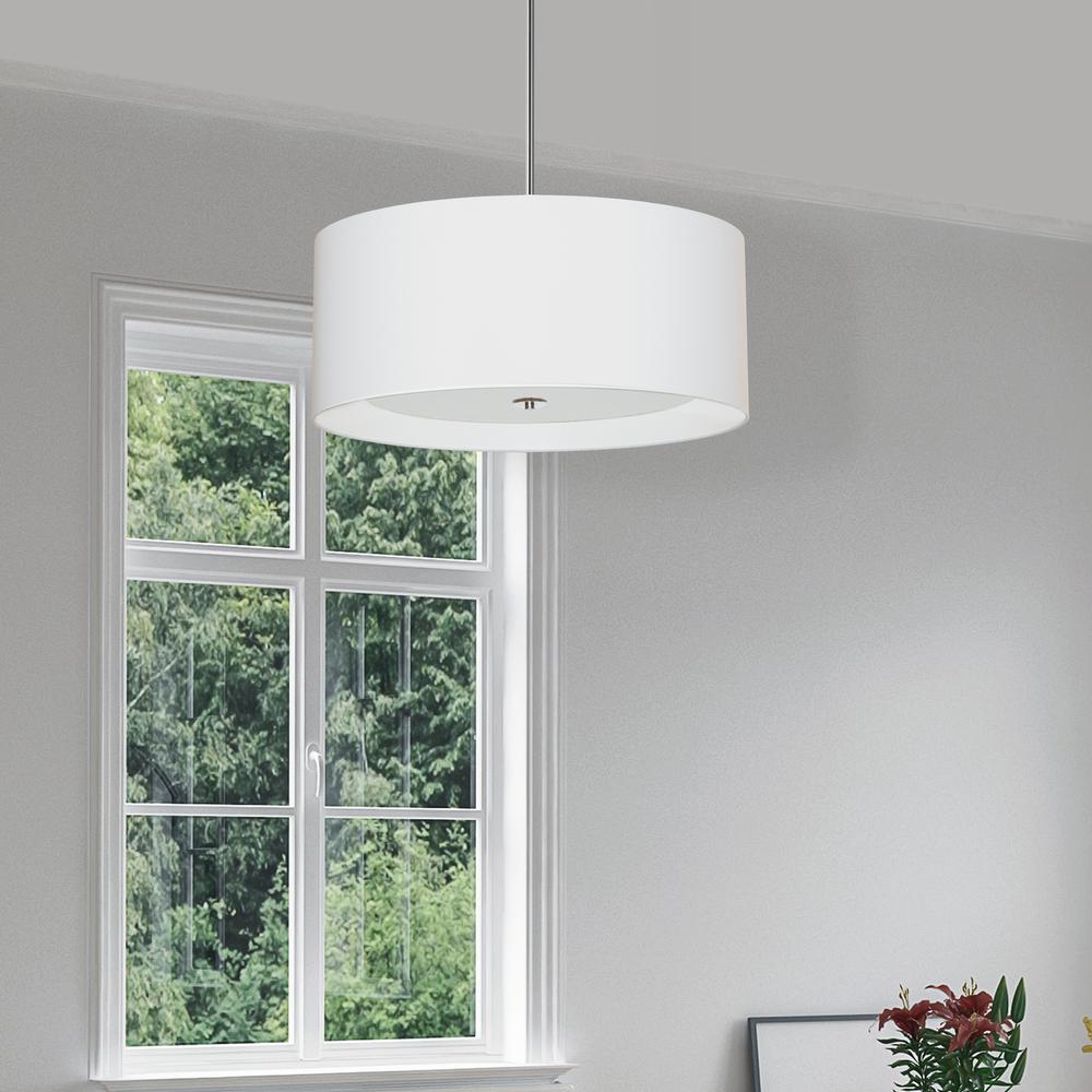 4LT Helena Pendant PC, White,White Diffuser. Picture 2