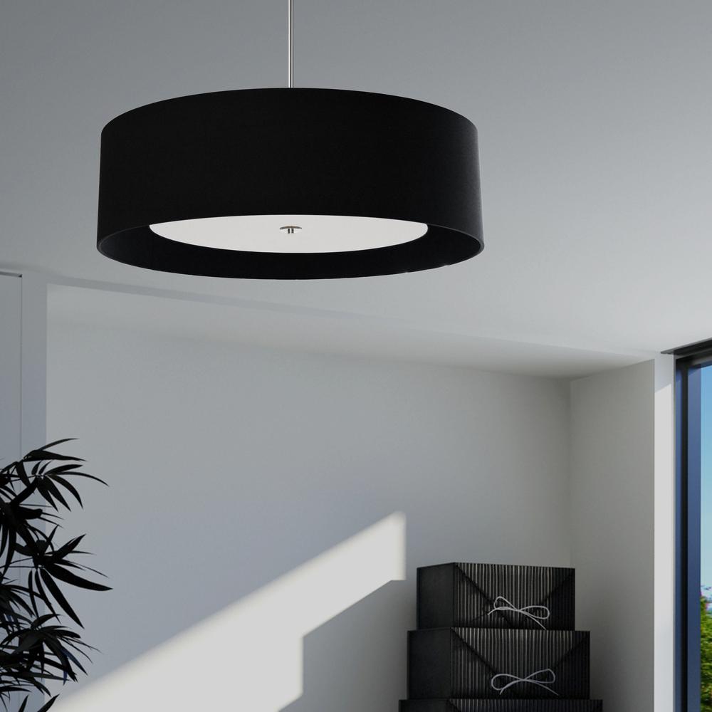4LT Helena Pendant PC, Black,White Diffuser. Picture 2
