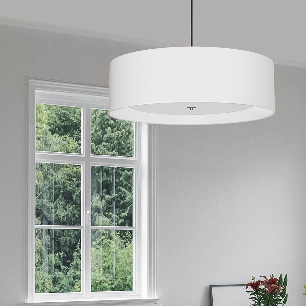 4LT Helena Pendant PC, White,White Diffuser. Picture 2