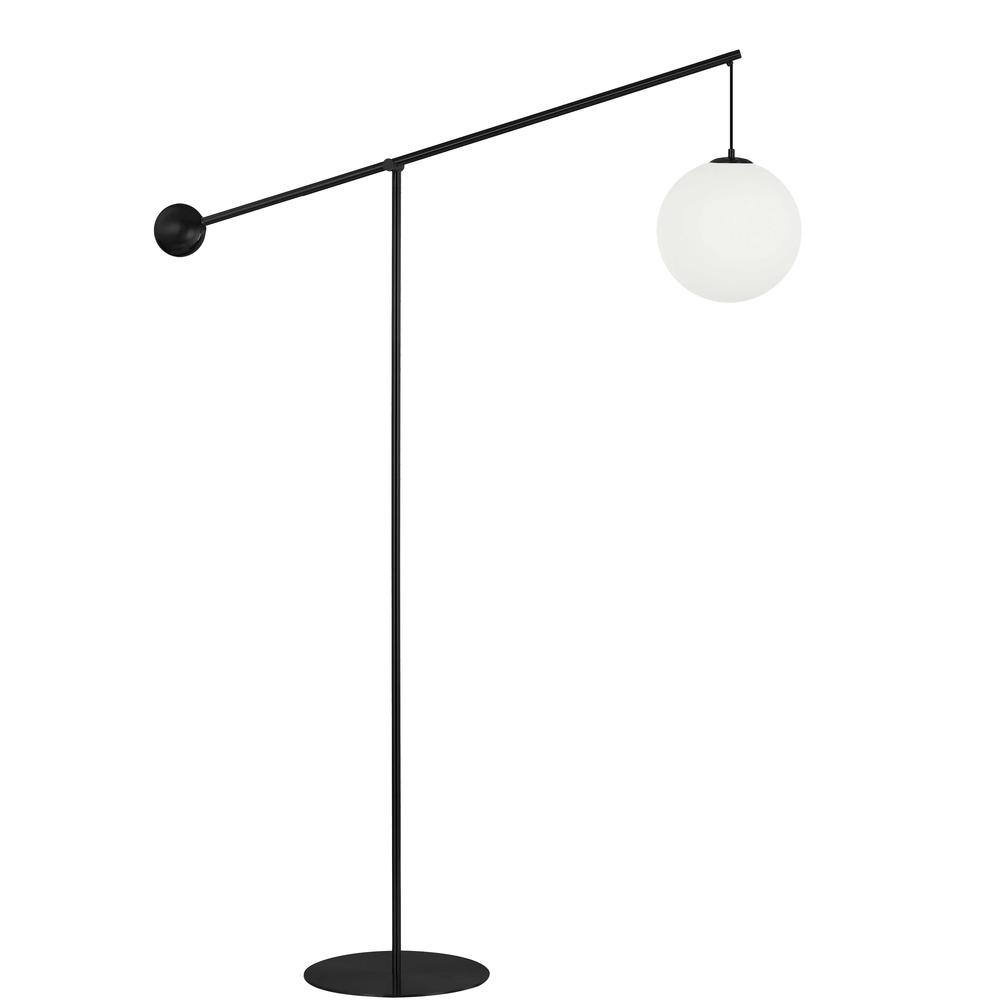 1 LT Incandescent Floor Lamp, MB, Opal Glass. Picture 1