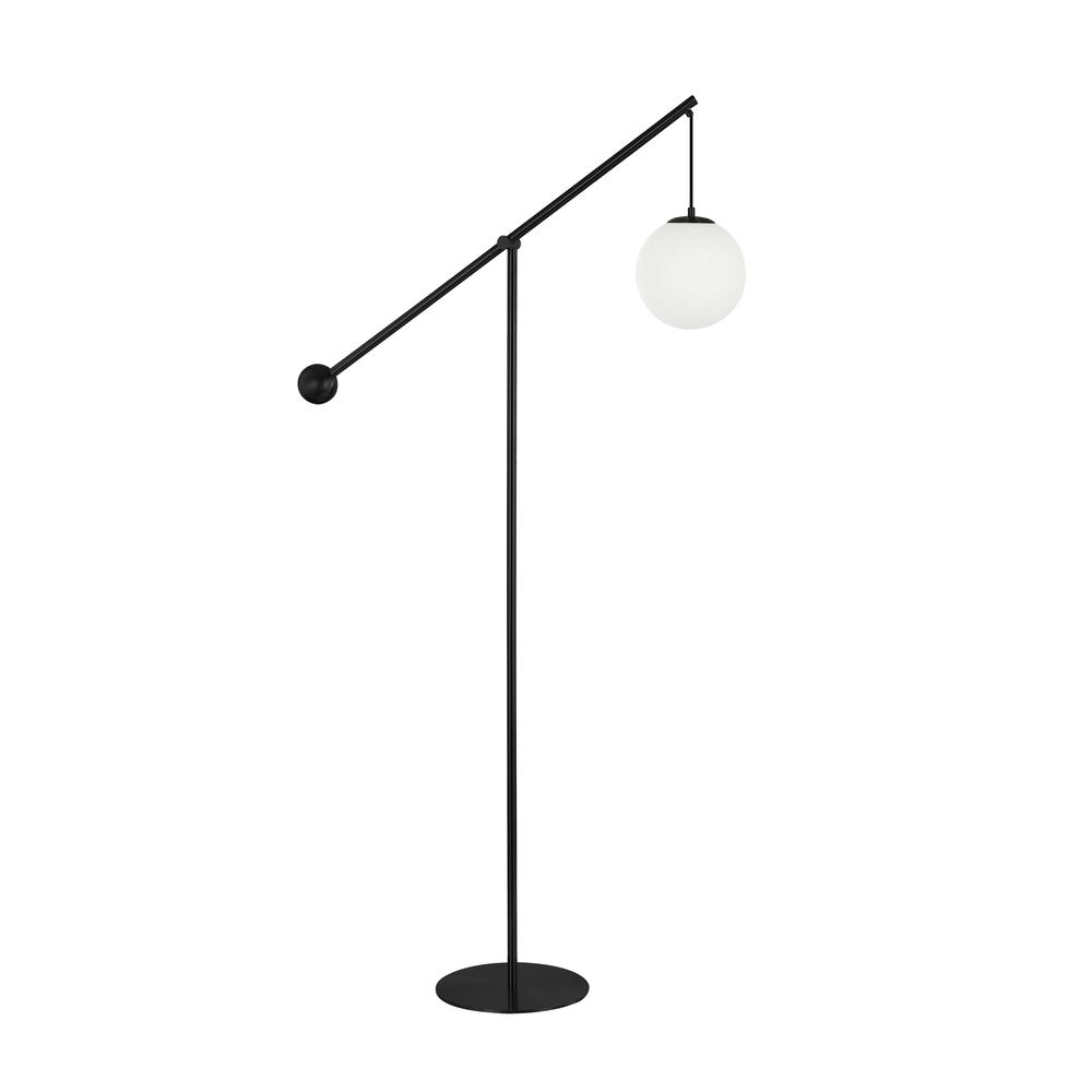 1LT Incandescent Floor Lamp, MB, Opal Glass. Picture 1
