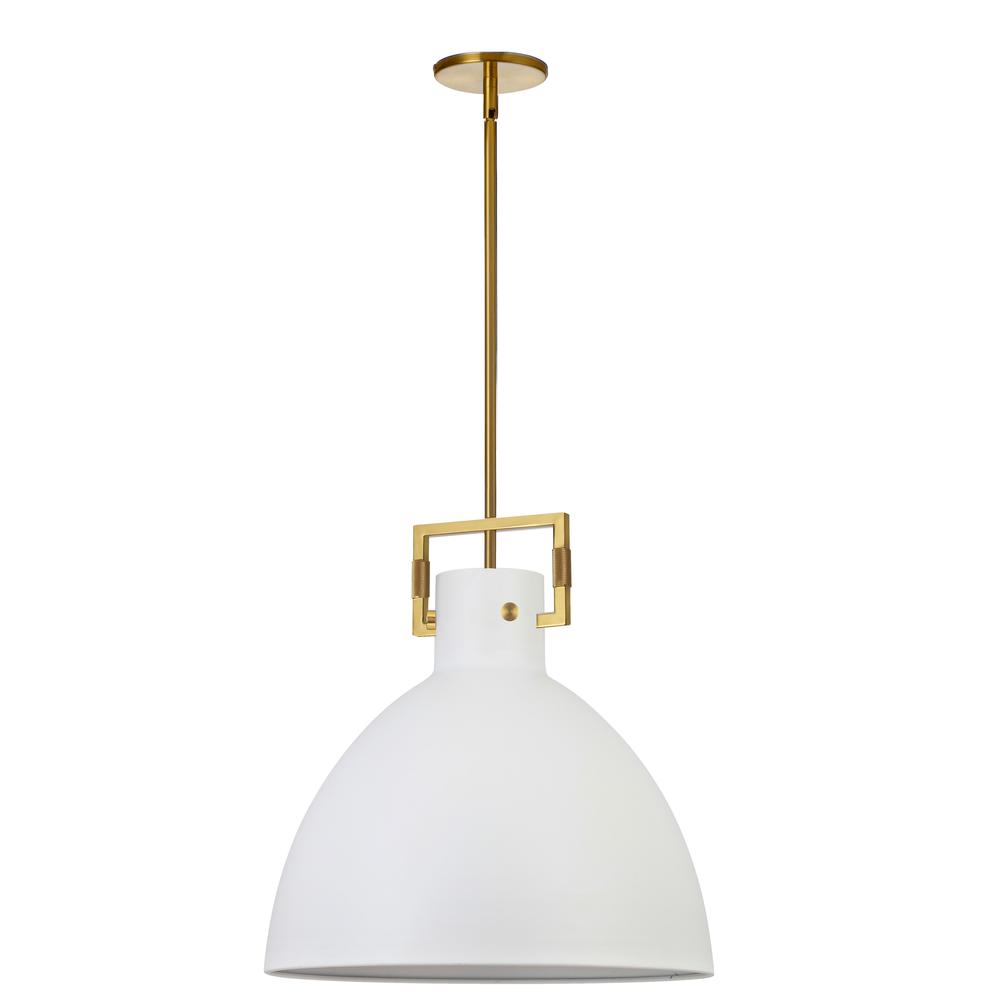 1LT Incandescent Pendant, AGB, MW Metal Shade. Picture 1