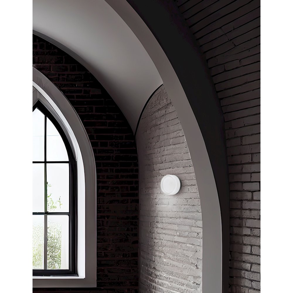 15W Wall Sconce Matte Black with Clear & Frosted Acrylic Diffuser. Picture 3