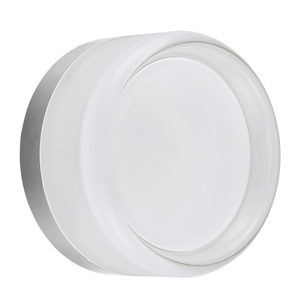 15W Wall Sconce Polished Chrome with Clear & Frosted Acrylic Diffuser. Picture 1