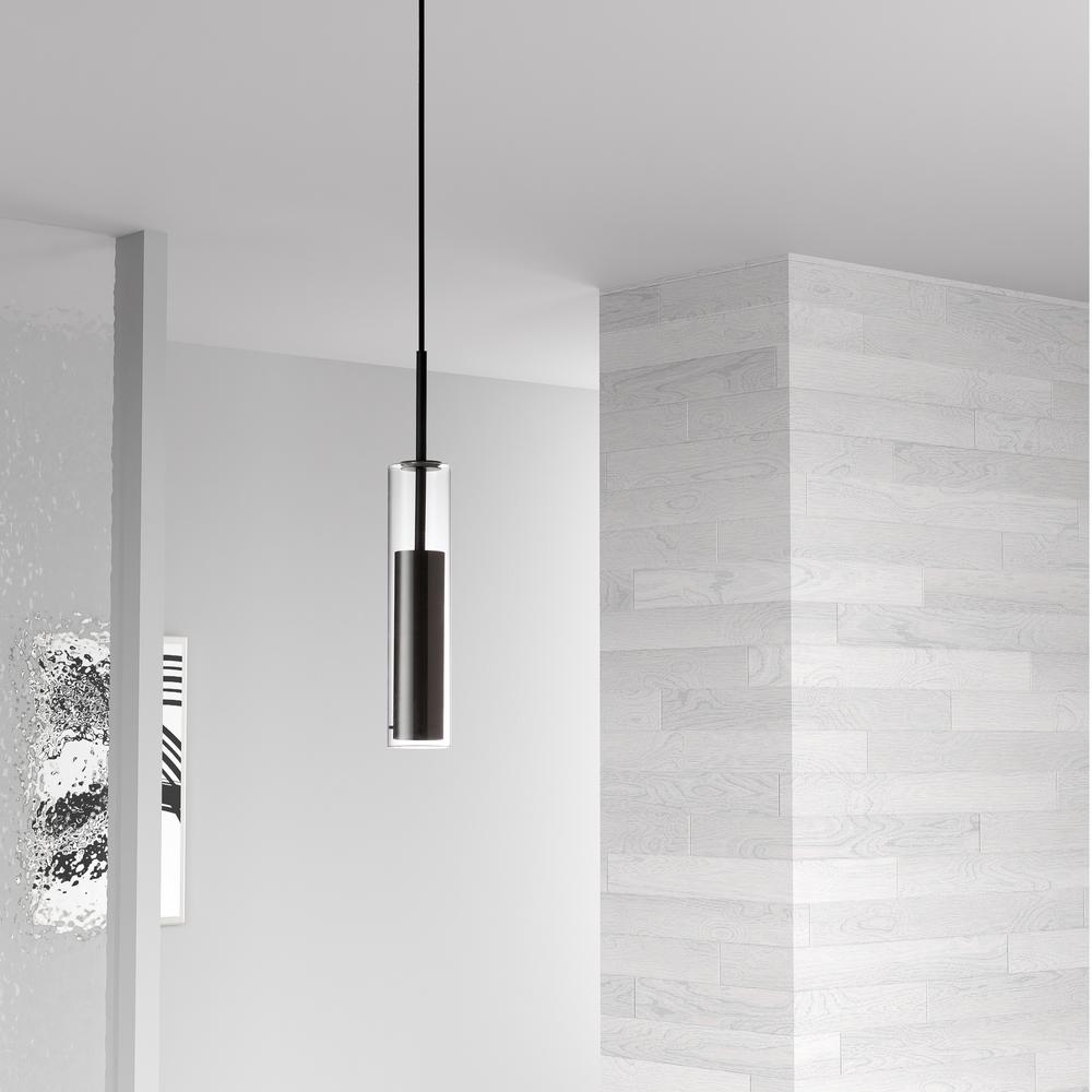 6W Pendant, Black Finish. Picture 2