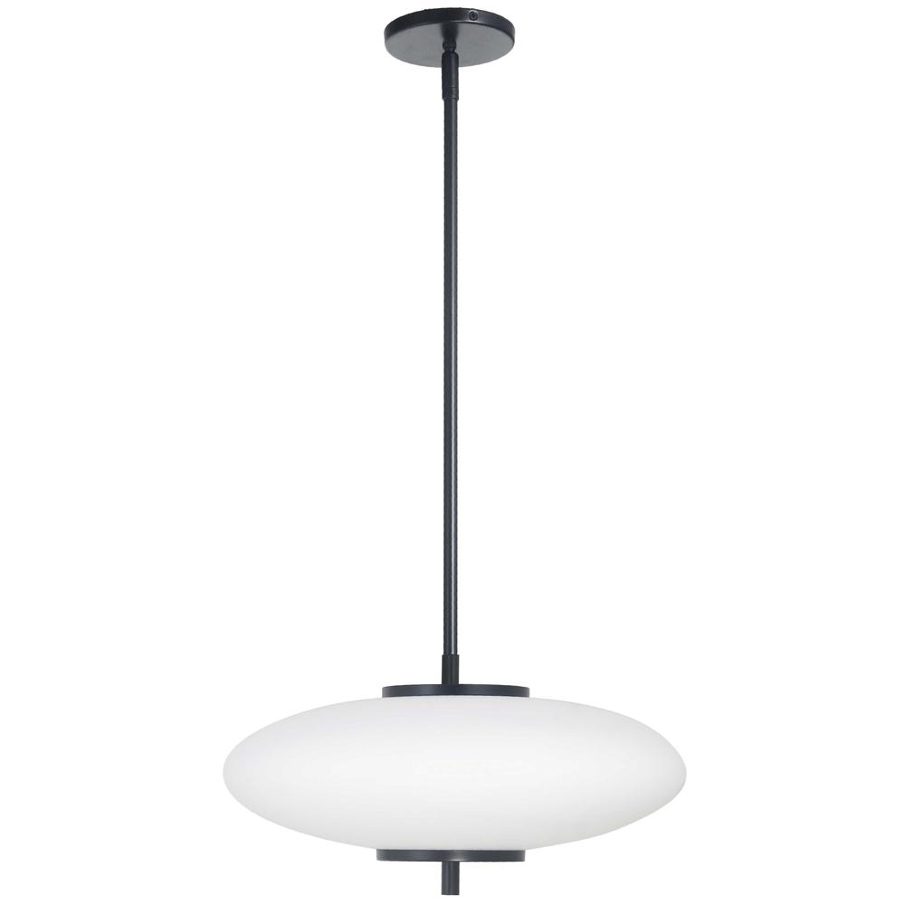 24W Pendant, MB, WH Glass. Picture 1