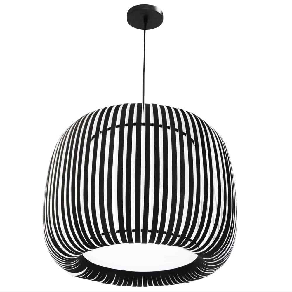 1LT Pendant Slit Shade JTone Black Black. Picture 1