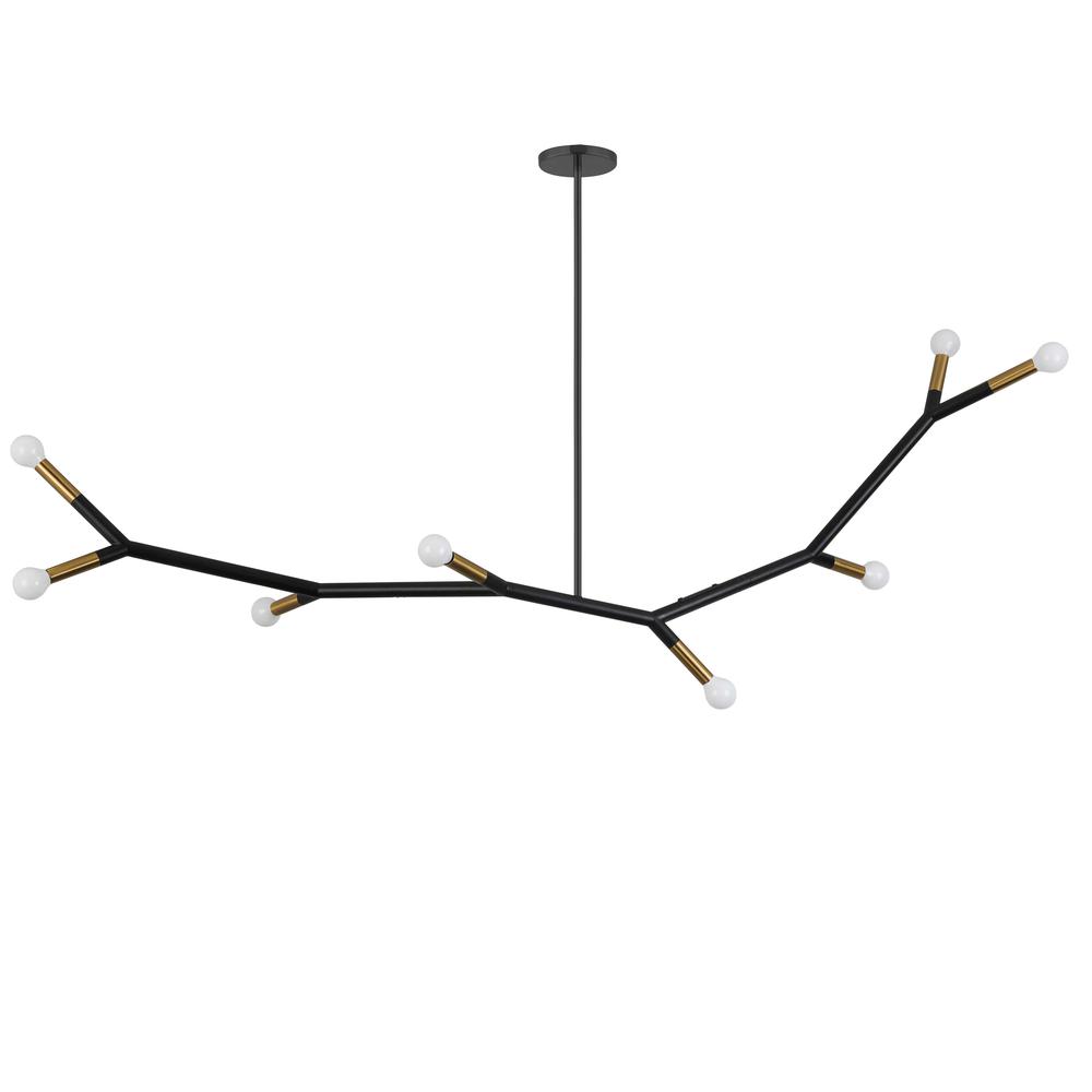 8LT Incandescent Horiz Pendant, MB. Picture 1