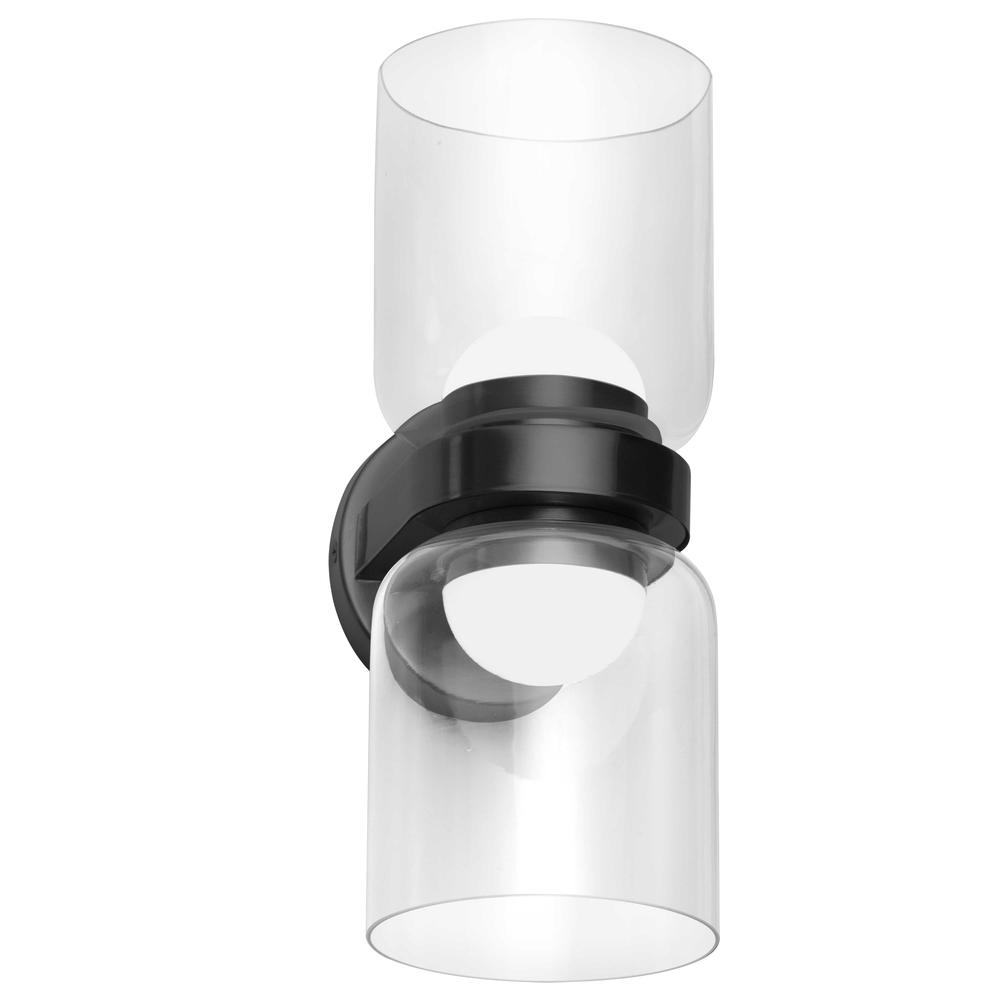 20W Wall Sconce, MB, CLR Glass. Picture 1