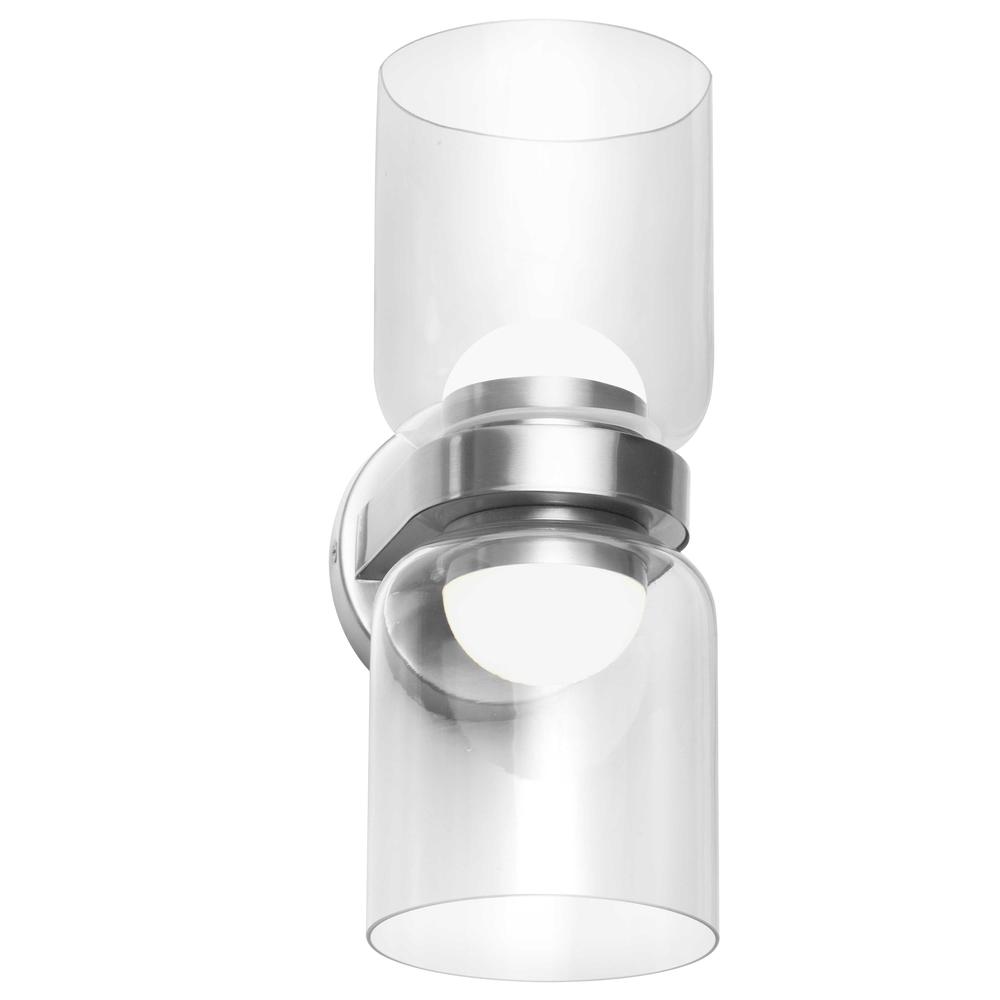 20W Wall Sconce, PC, CLR Glass. Picture 1