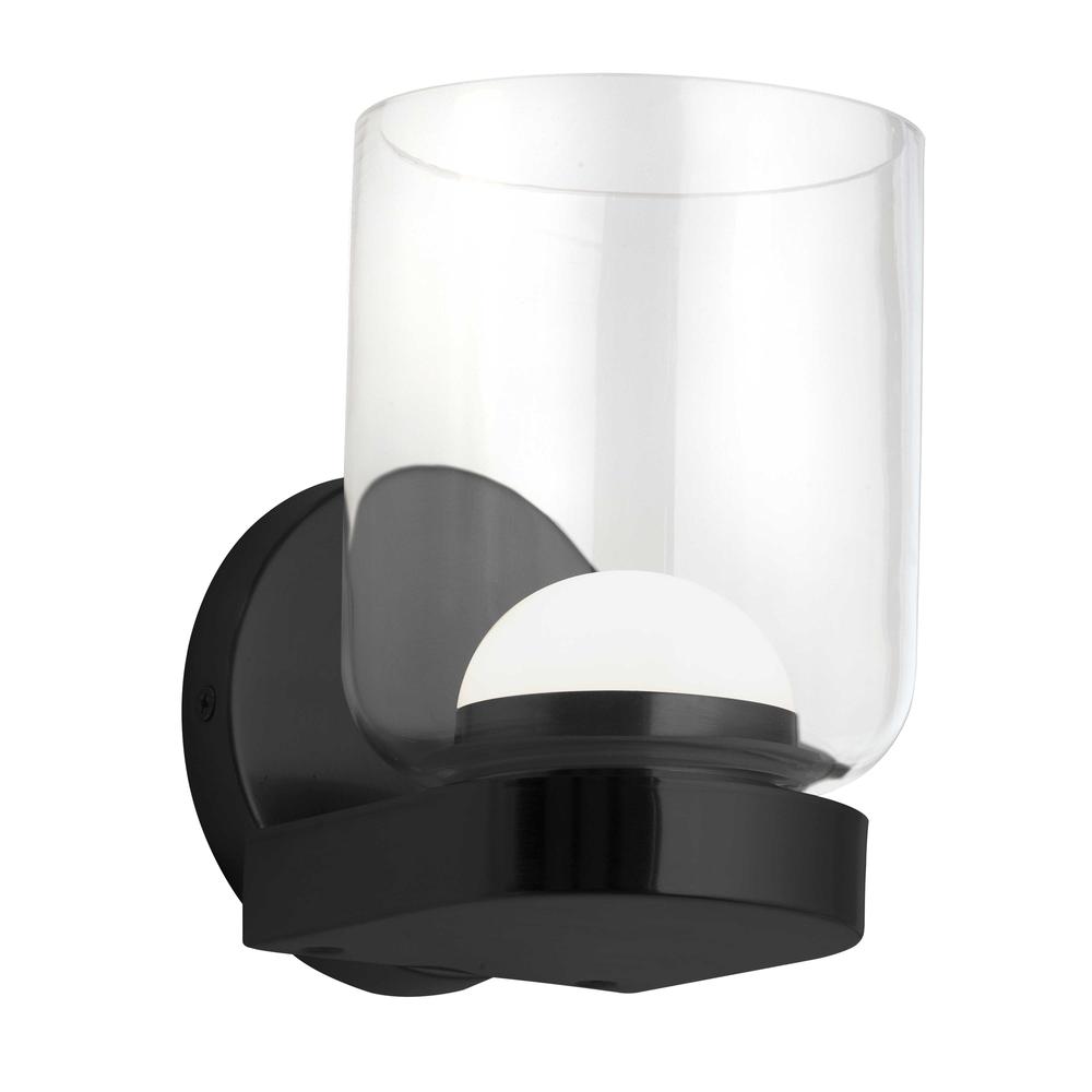 10W Wall Sconce, MB, CLR Glass. Picture 2