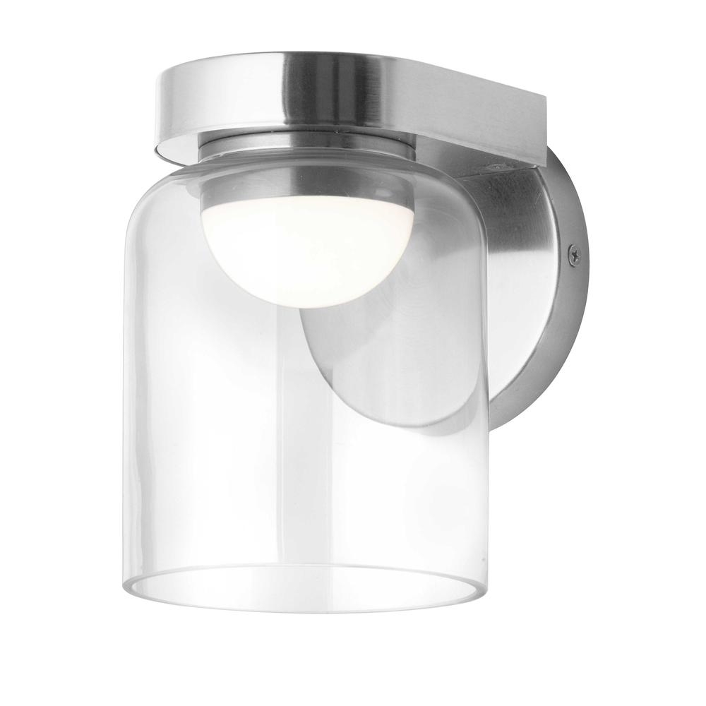 10W Wall Sconce, PC, CLR Glass. Picture 1