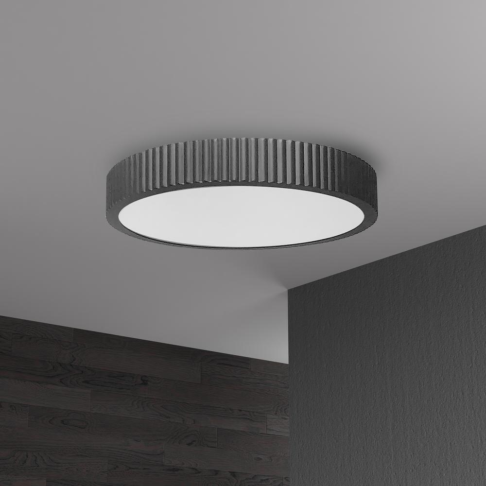 30W Flushmount, MB, WH Acrylic Diffuser. Picture 2