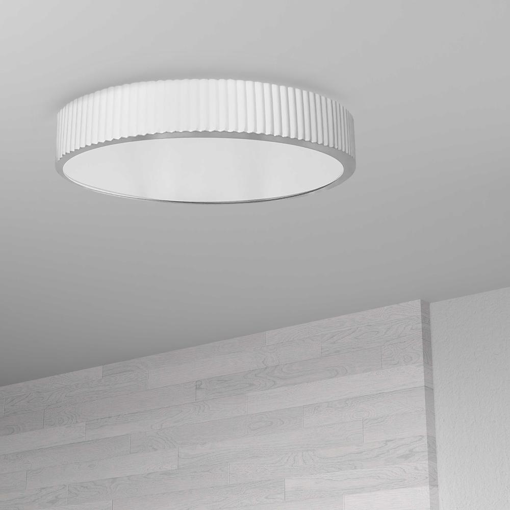 30W Flushmount, MW, WH Acrylic Diffuser. Picture 2