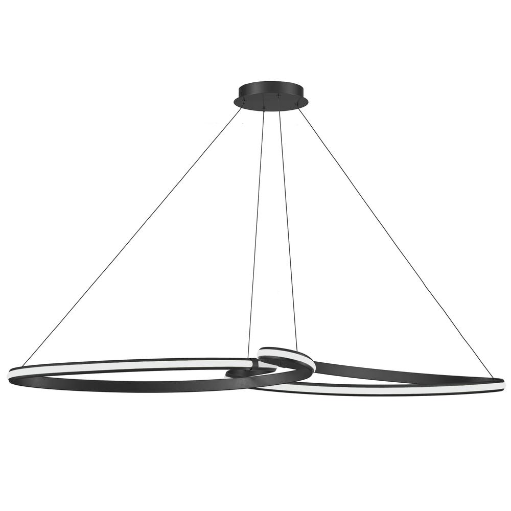 76W Horiz Pendant, MB, WH Silicone Diff. Picture 1