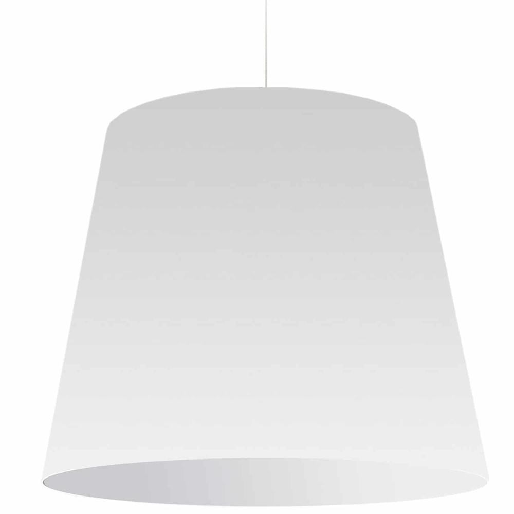 1 Light Oversized Drum Pendant X-Large White Shade. Picture 1