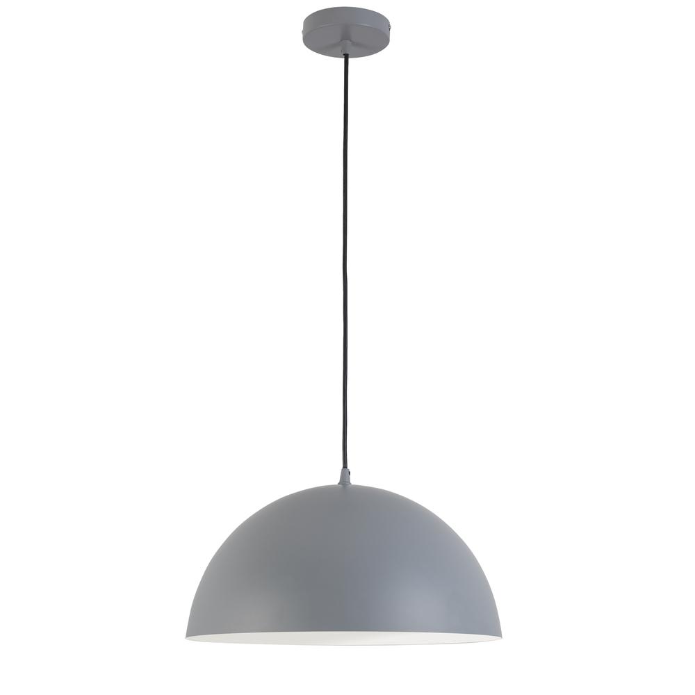 1LT Incandescent 16" Pendant, GRY. Picture 1