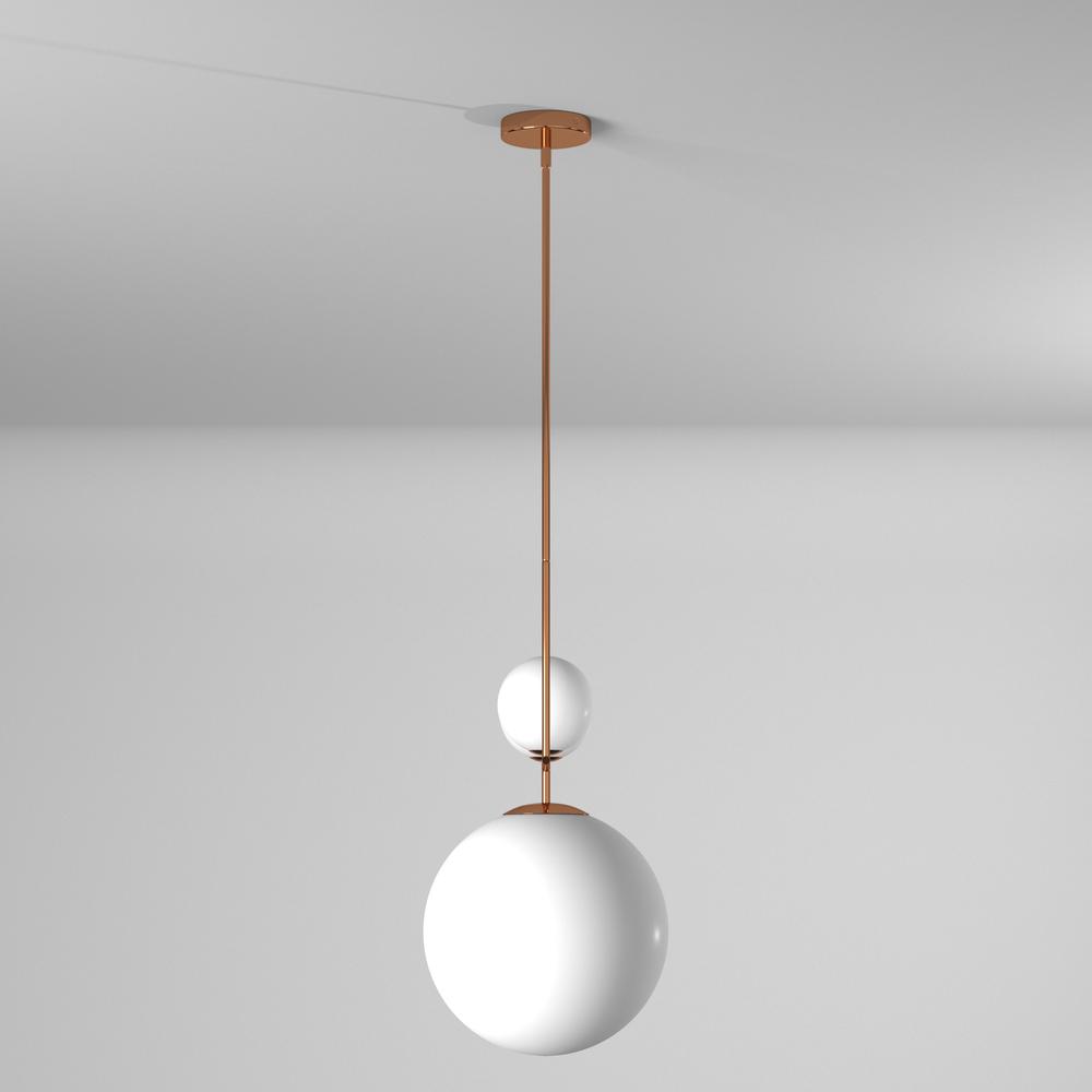 3LT Incandescent Pendant, Plated Gold Finish. Picture 6