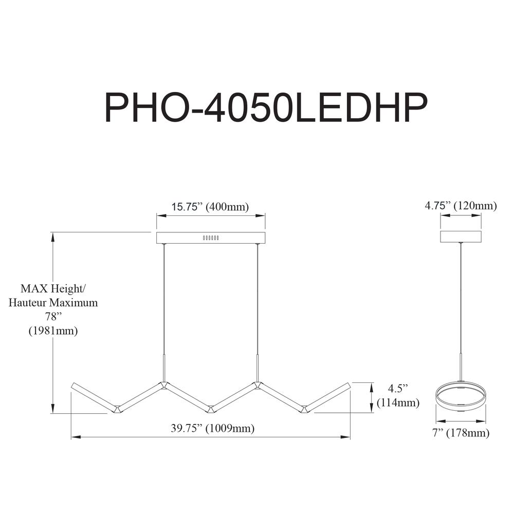 50W Horiz Pendant, AGB, WH Silicone Diff. Picture 8