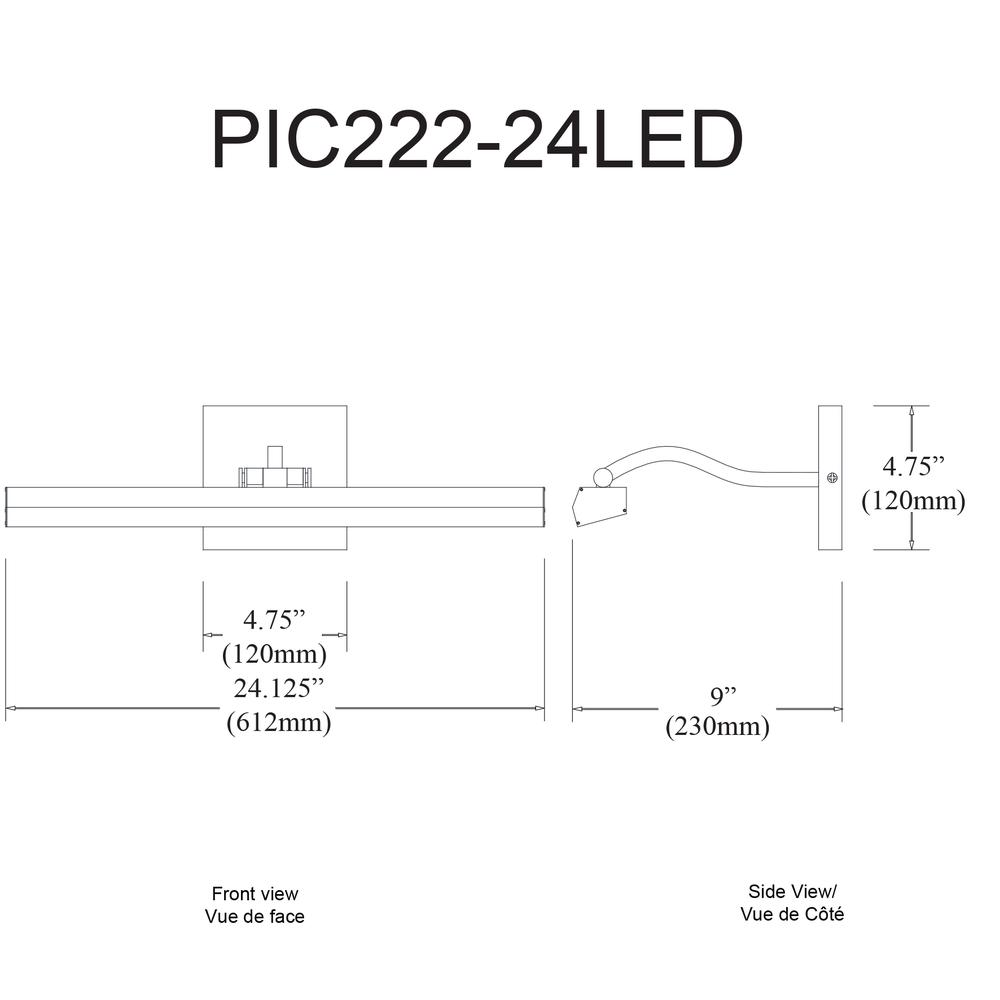 30W Picture Light, AGB, Frosted Glass. Picture 2