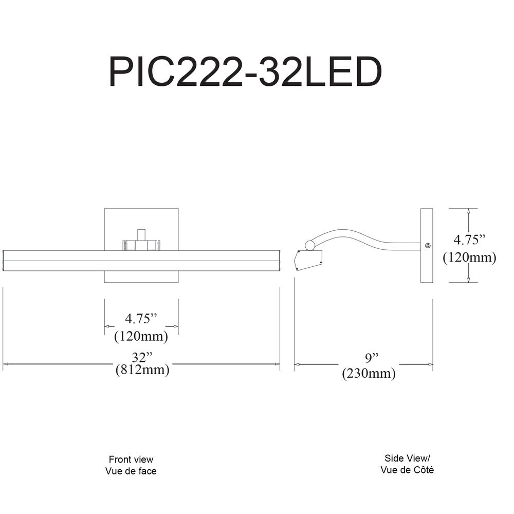 40W Picture Light, AGB, Frosted Glass. Picture 2