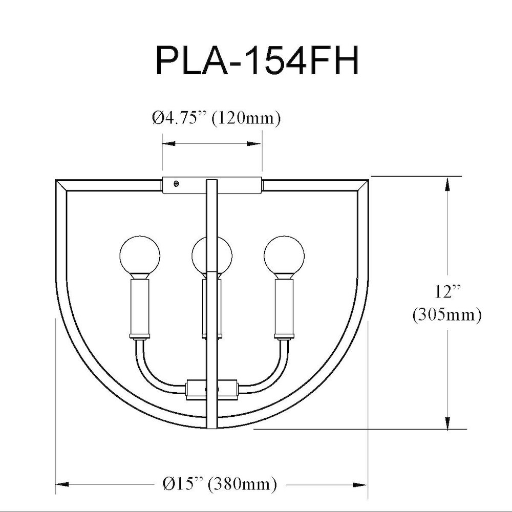 4 Light Flush Mount in Matte Black. Picture 2