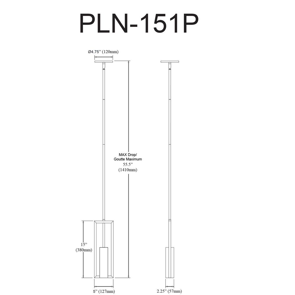 1LT Halogen Pendant, Matte Black. Picture 9
