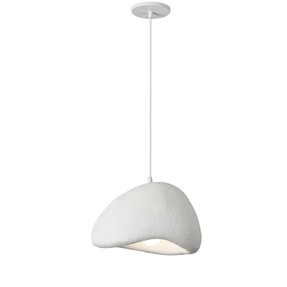 1 Light Pendant in Matte White. Picture 1
