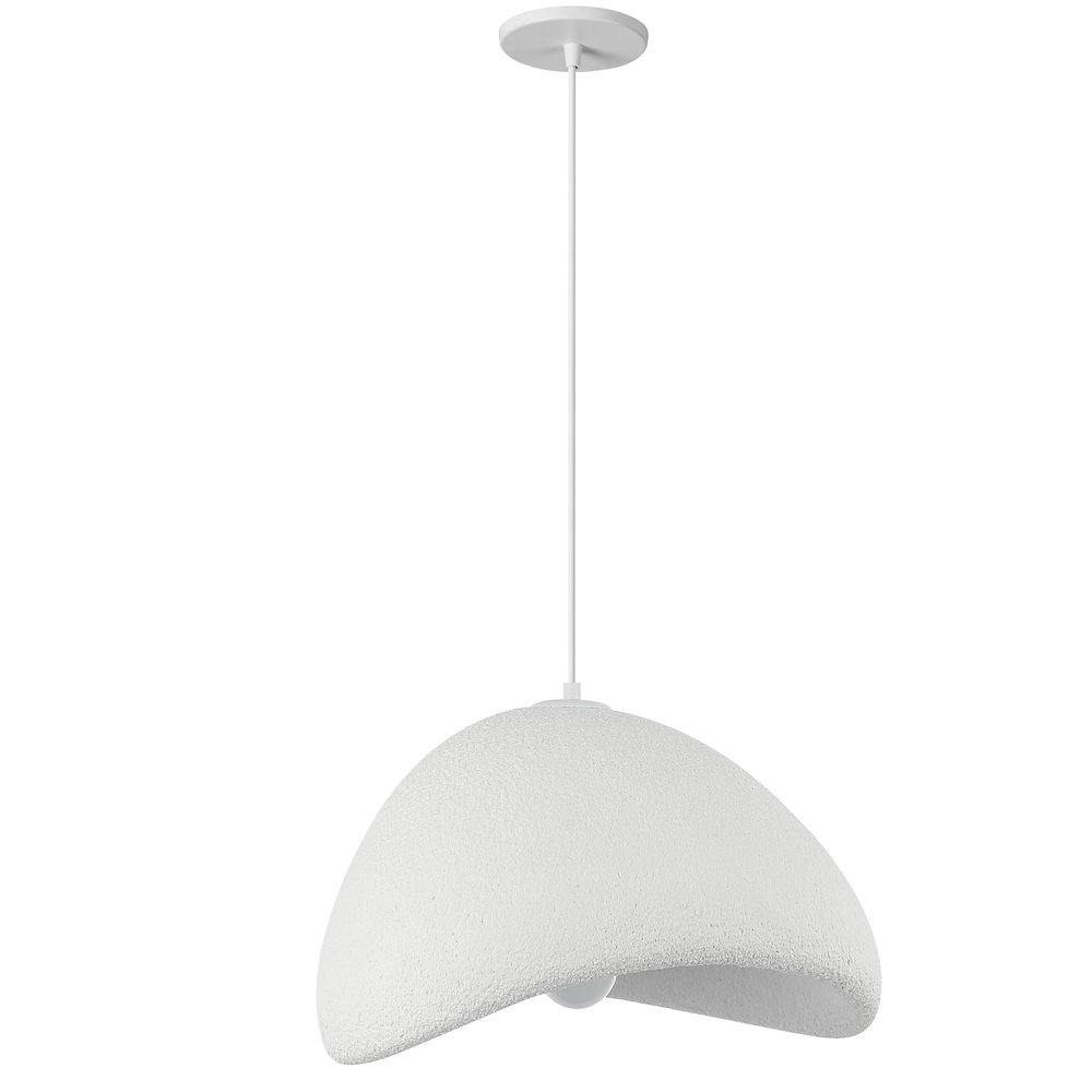 1 Light Pendant in Matte White. Picture 1