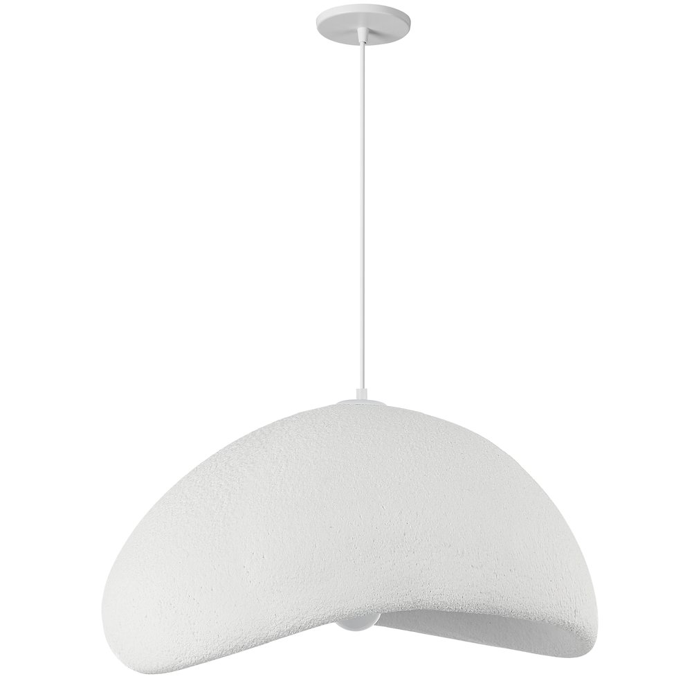 1 Light Pendant in Matte White. Picture 1