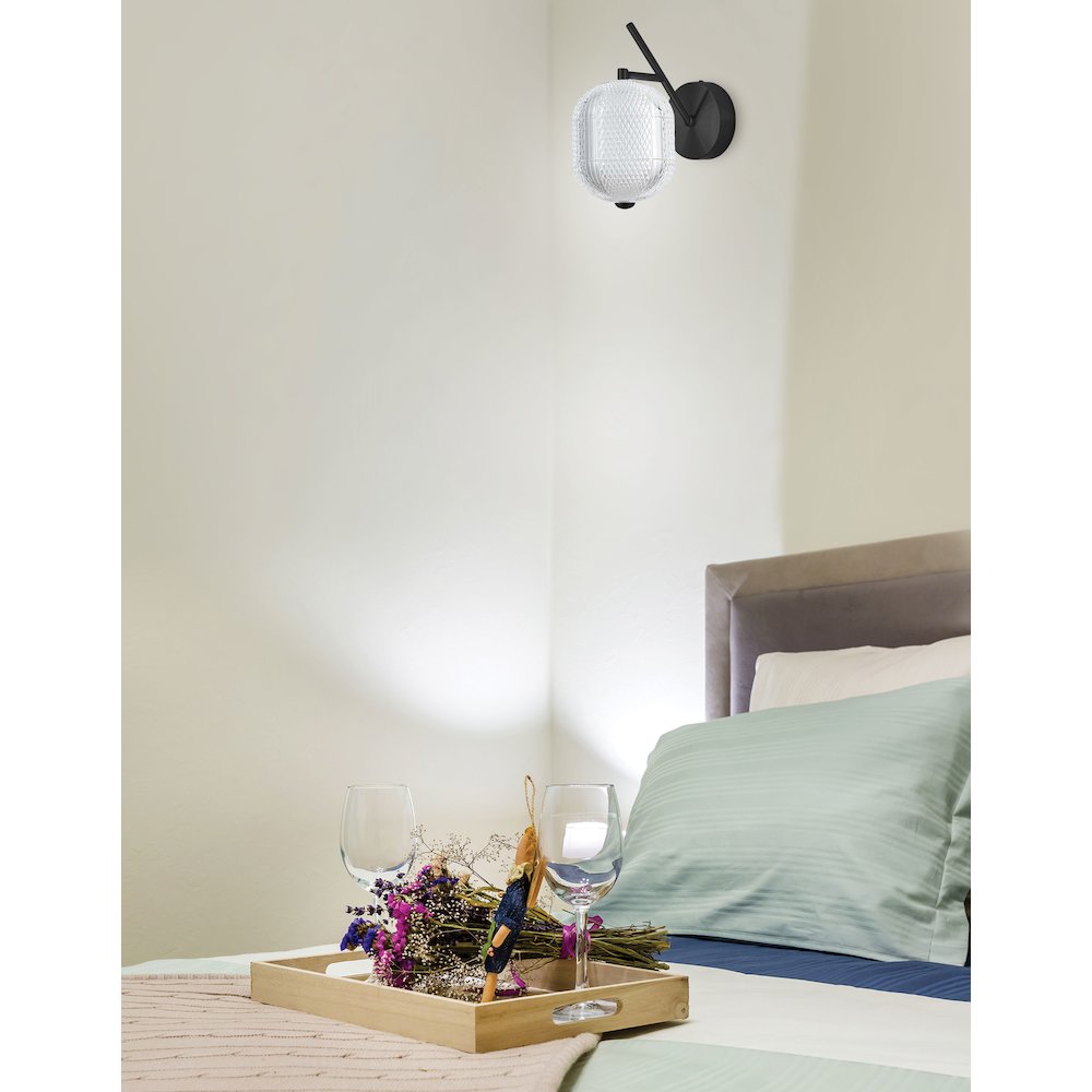 8.5W Wall Sconce in Matte Black. Picture 3