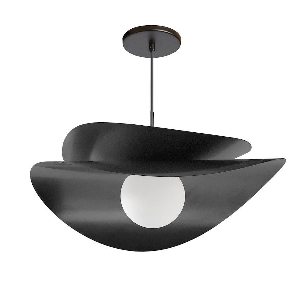 15W Pendant in Matte Black. Picture 1