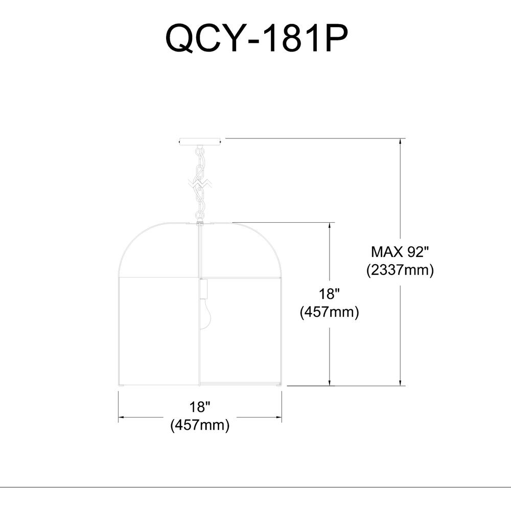 1LT Incandescent Pendant, BK, WH Shade. Picture 9