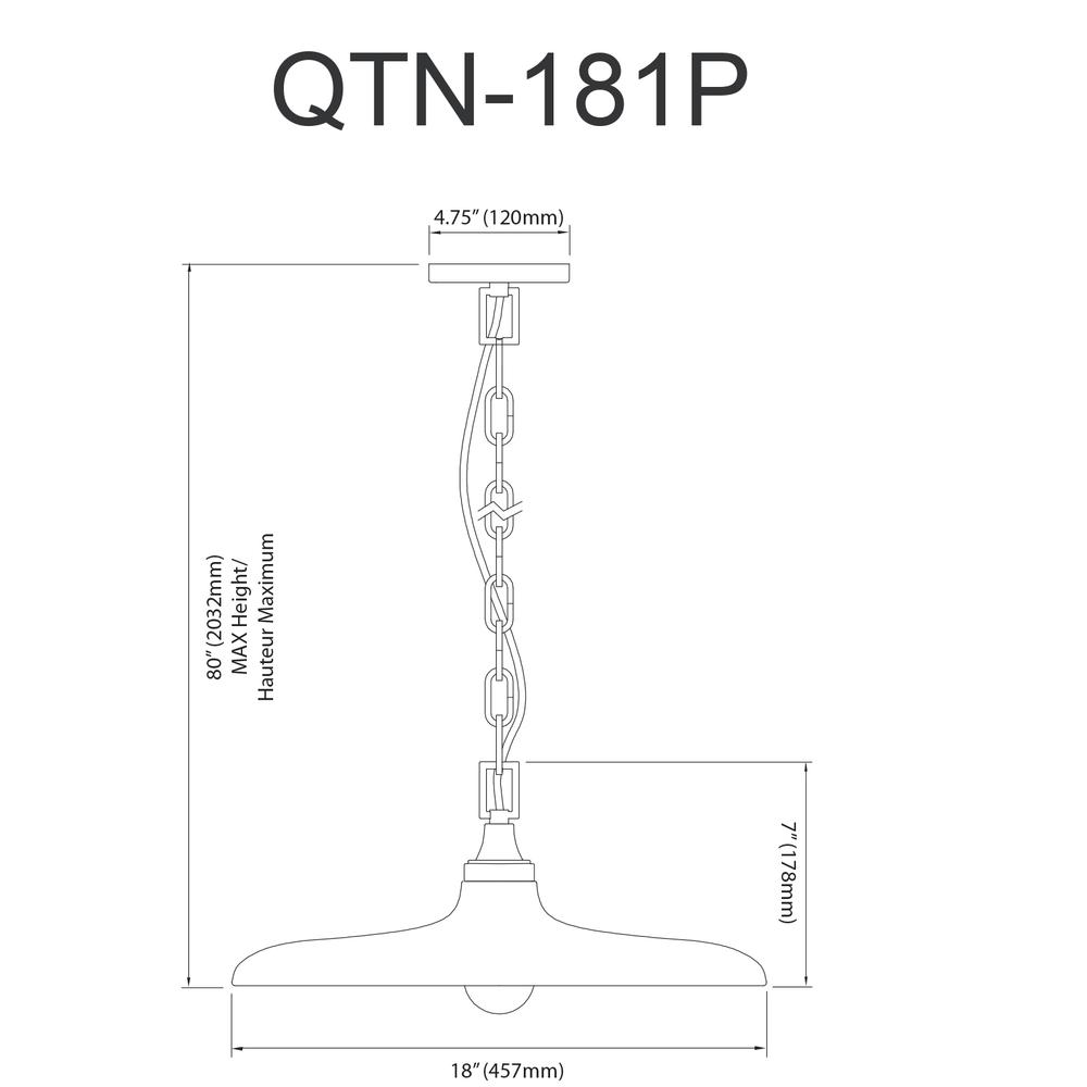 1LT Incand Pendant, AGB, MB & GLD Shade. Picture 7