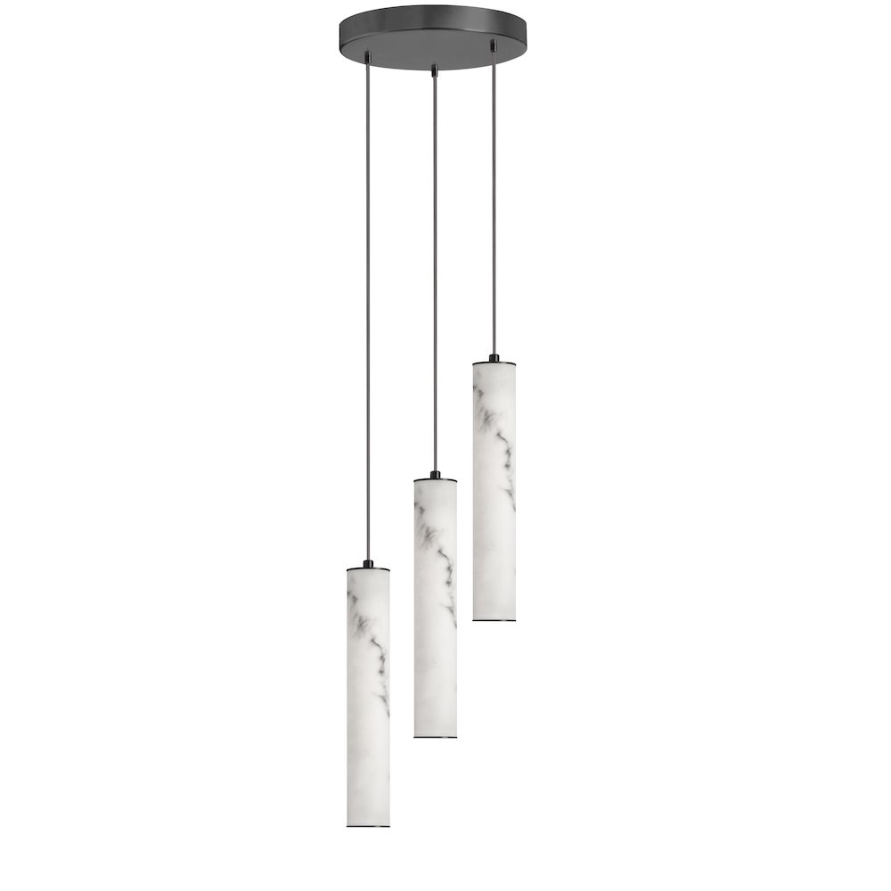 30W Pendant in Matte Black. Picture 1