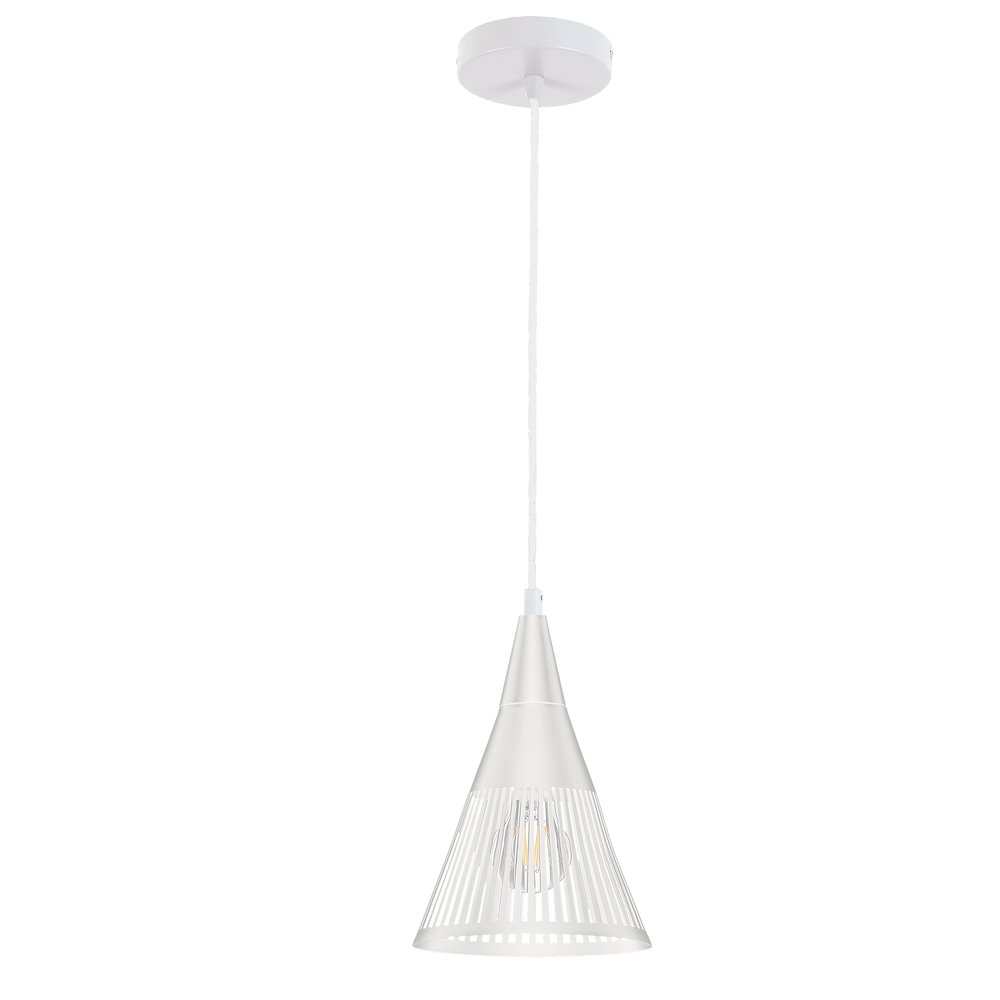 1 Light Pendant in Matte White. Picture 1