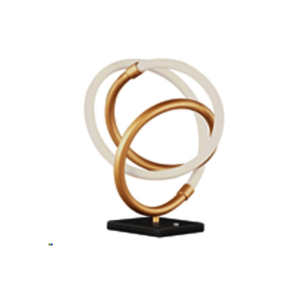 12W Table Lamp Gold & Matte Black. Picture 1