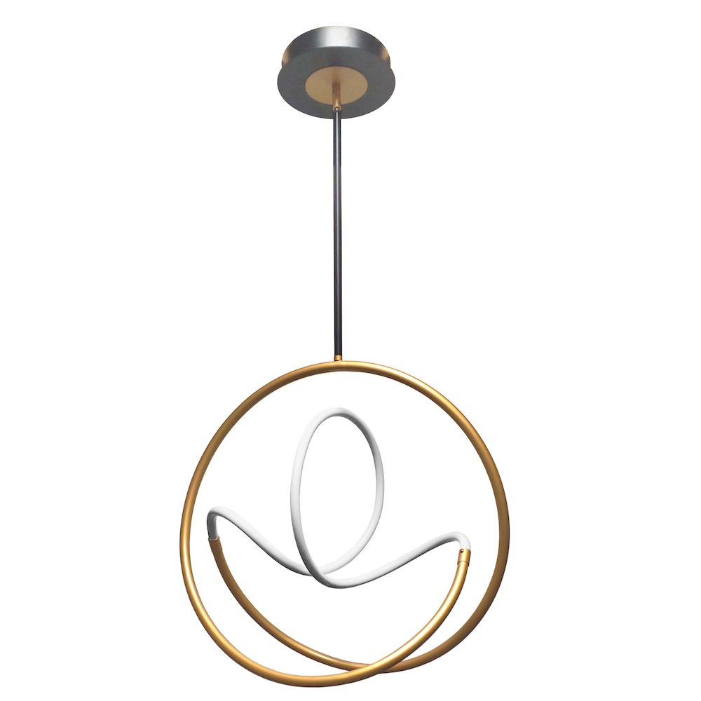 27W Pendant Gold & Matte Black. Picture 1