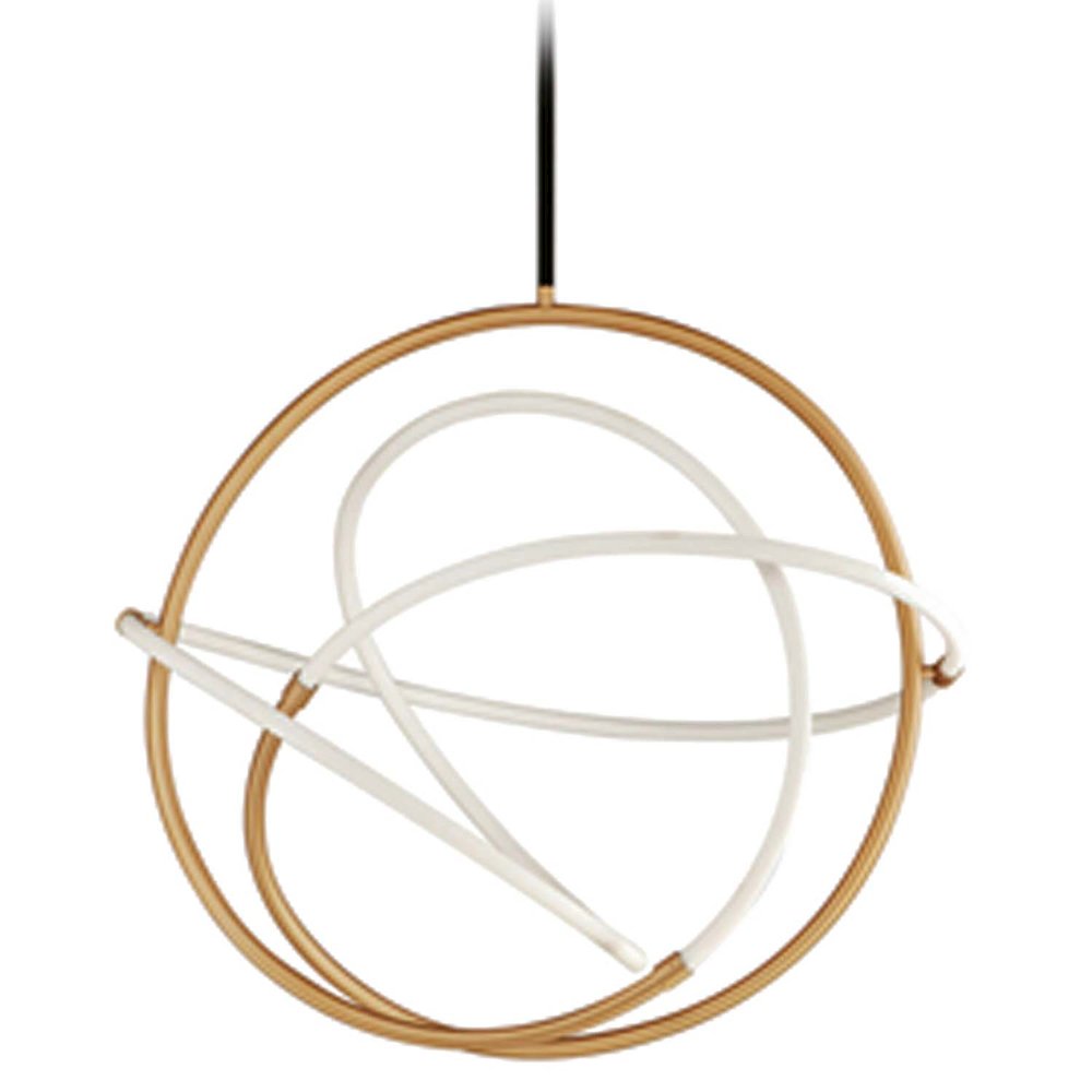 40W Pendant Gold & Matte Black. Picture 1