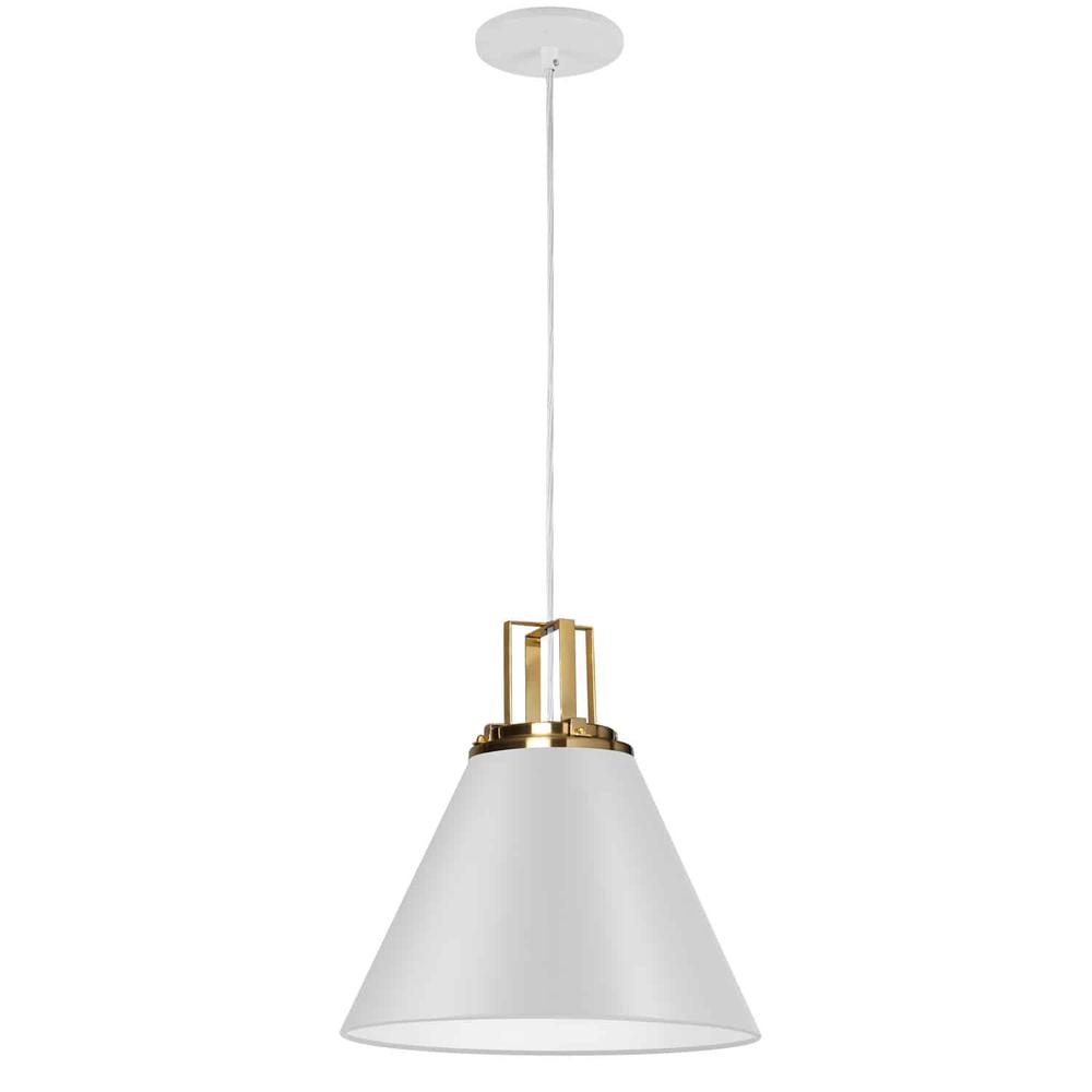 1LT Incandescent Pendant,  MW, AGB Accent. Picture 1