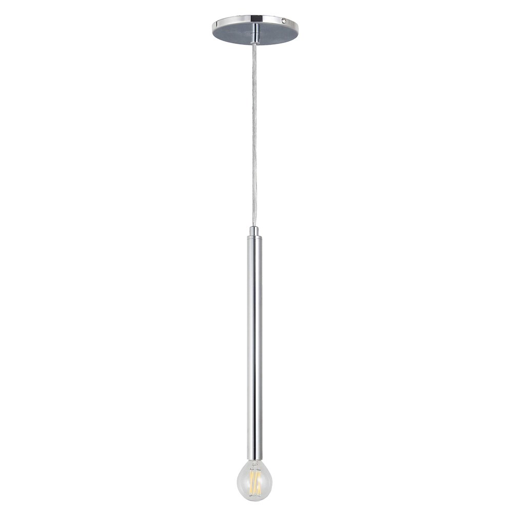 1 Light Incandescent Pendant Polished Chrome. Picture 1