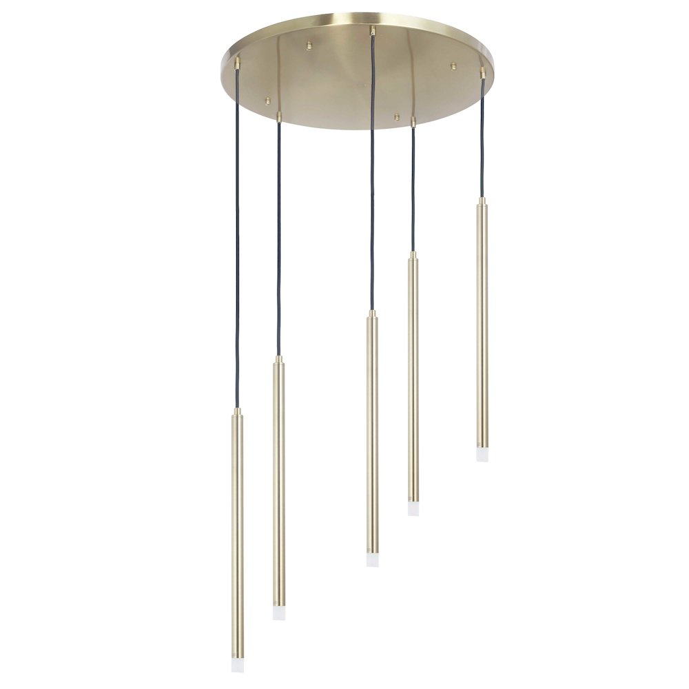 15W Pendant in Aged Brass. Picture 1