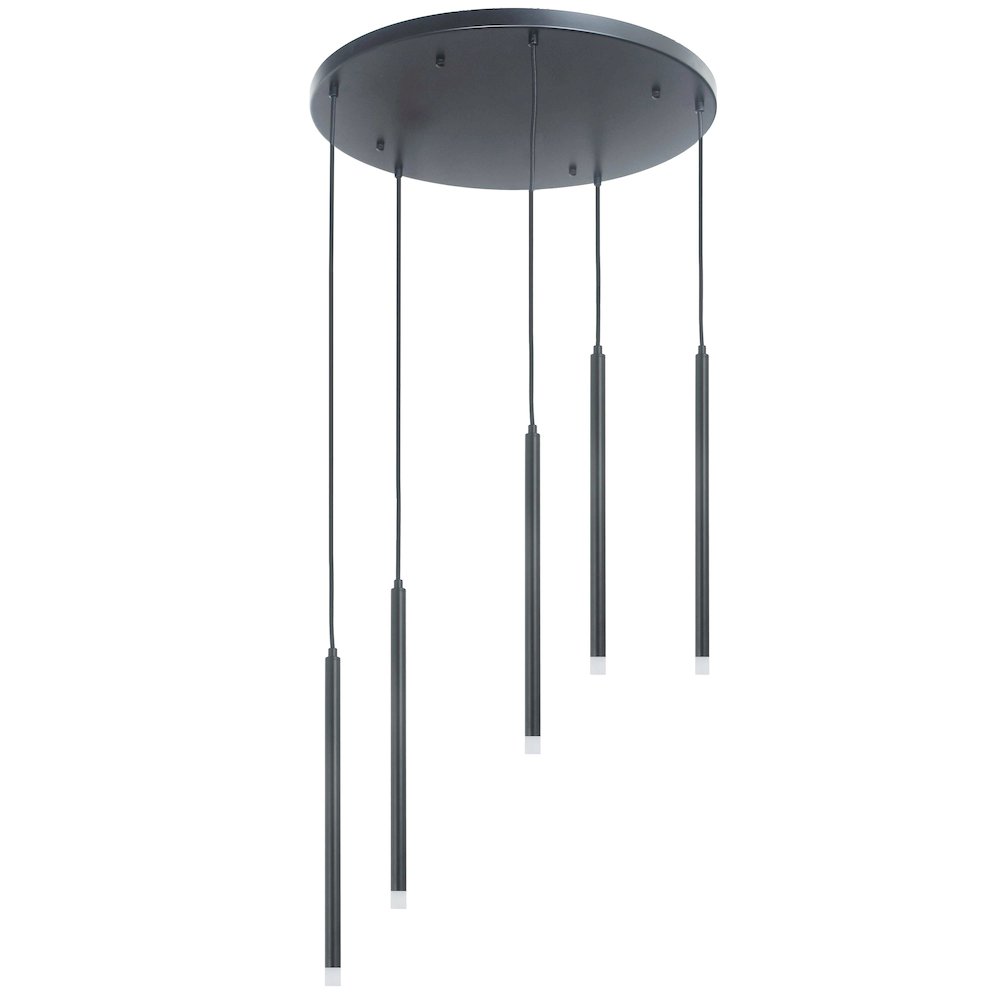 15W Pendant in Matte Black. Picture 1