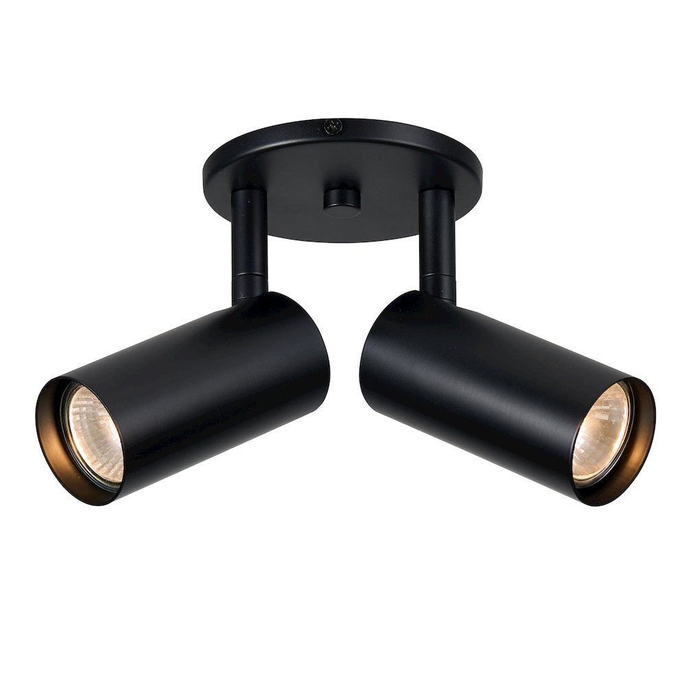2 Light Spot Light in Matte Black. Picture 1