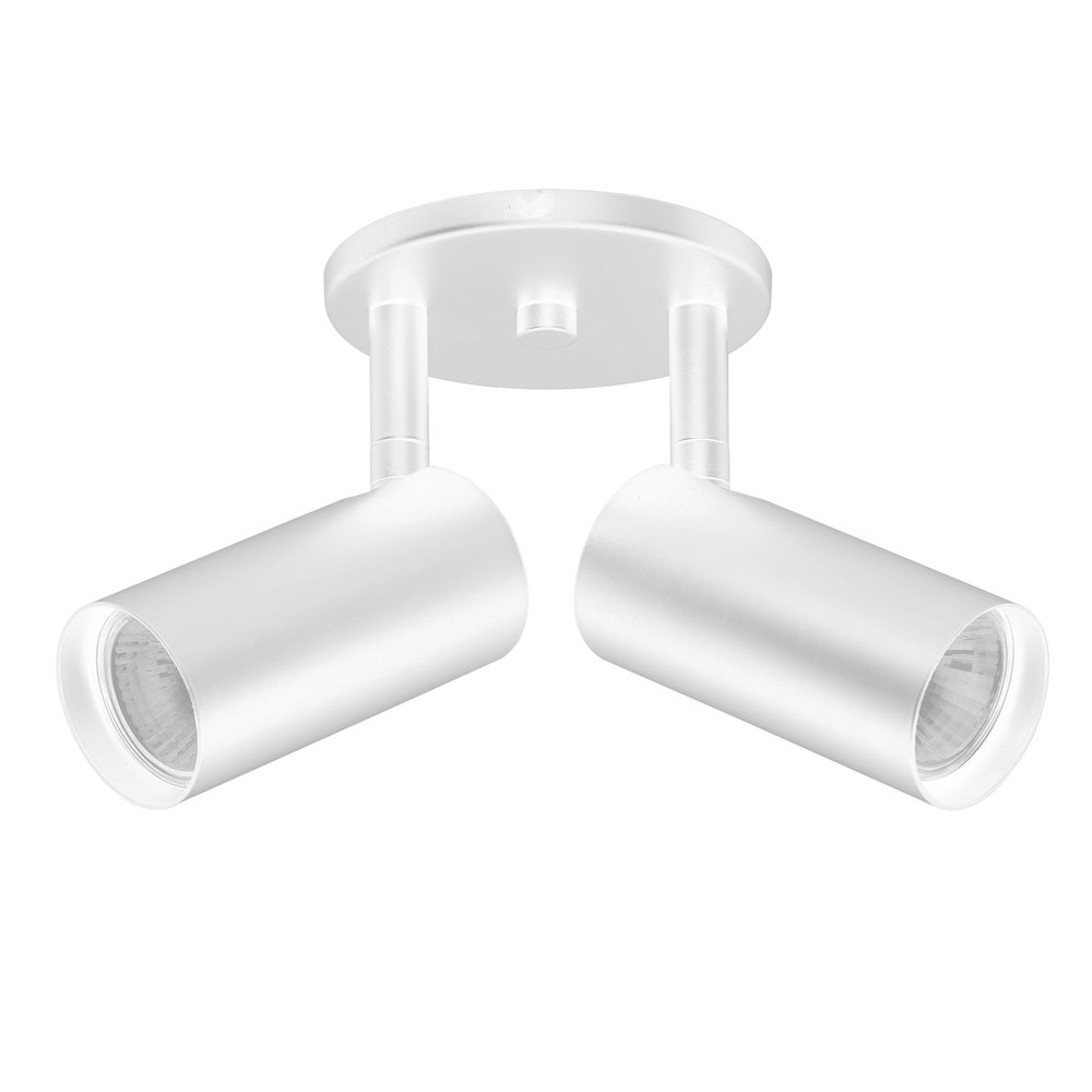 2 Light Spot Light in Matte White. Picture 1