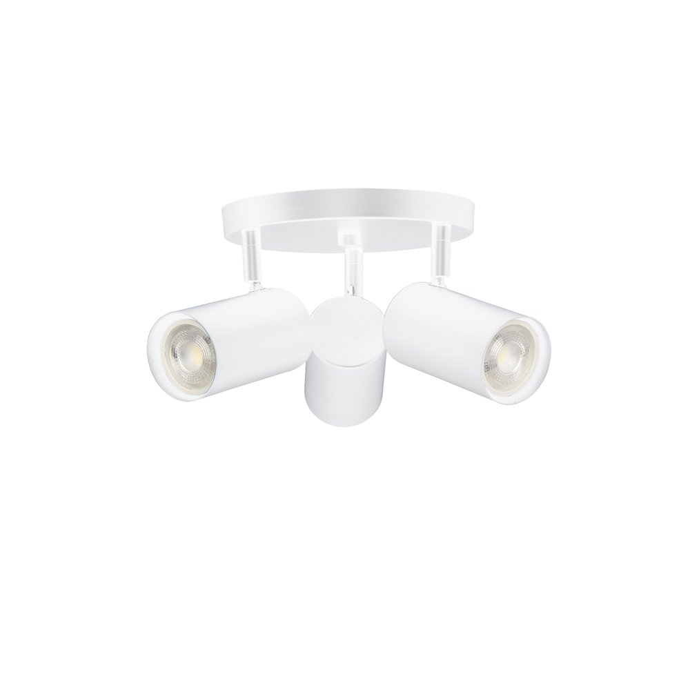 3 Light Spot Light in Matte White. Picture 1