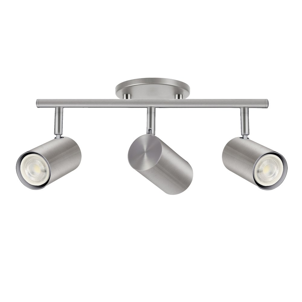 3 Light Track Light in Satin Chrome. Picture 1