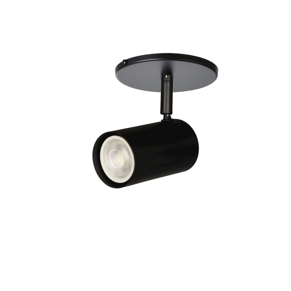 1 Light Spot Light in Matte Black. Picture 1